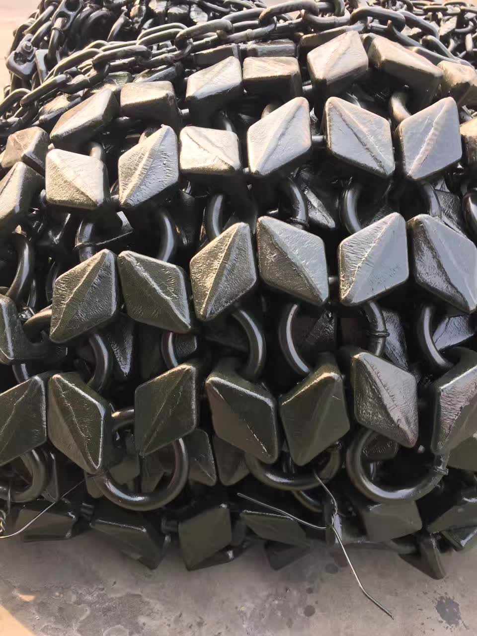 铲车轮胎保护链16/70-20-24 17.5/ 23.5/26.5-25 1100-20防滑链条 29.