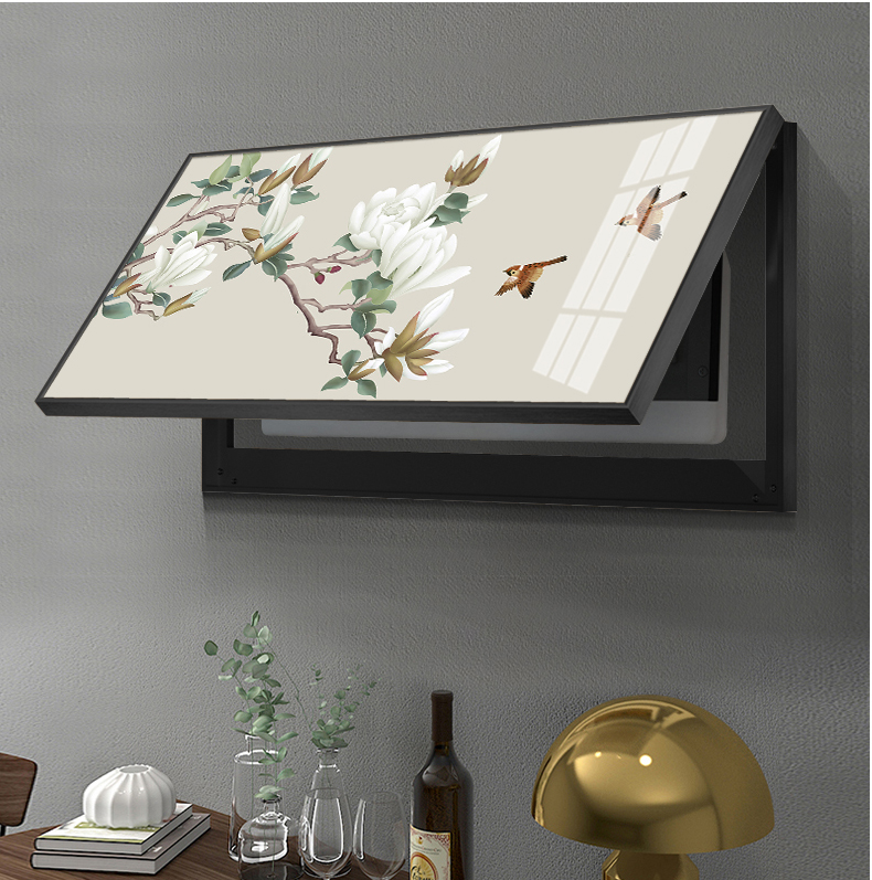 monadiy大尺寸电表箱装饰画免打孔上翻壁画配电箱弱电箱信号箱遮挡挂