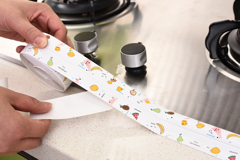 厨房灶台防水防霉胶带贴厨卫水槽门窗缝隙填补墙角线贴密封条胶条美缝