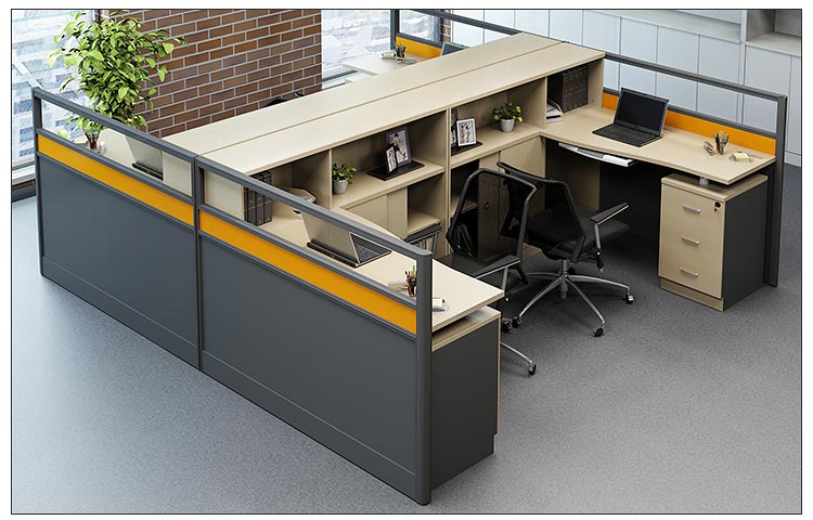 统阅办公家具 财务办公桌屏风工作位办公桌椅职员电脑办公桌组合职员