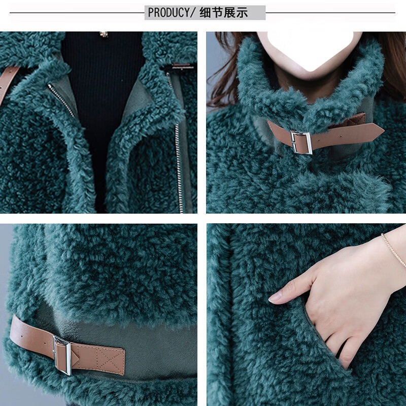 高档奢侈品牌ealv羊绒马甲女羊羔绒外套2022新款洋气秋冬外穿加绒加厚