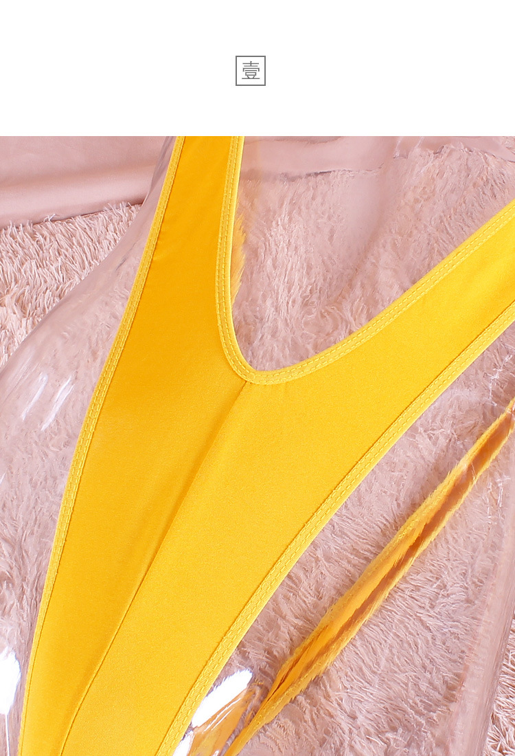 【官方严选】诱惑内裤男士j比基尼性感连体衣诱惑丁字内裤内衣裤泳衣v