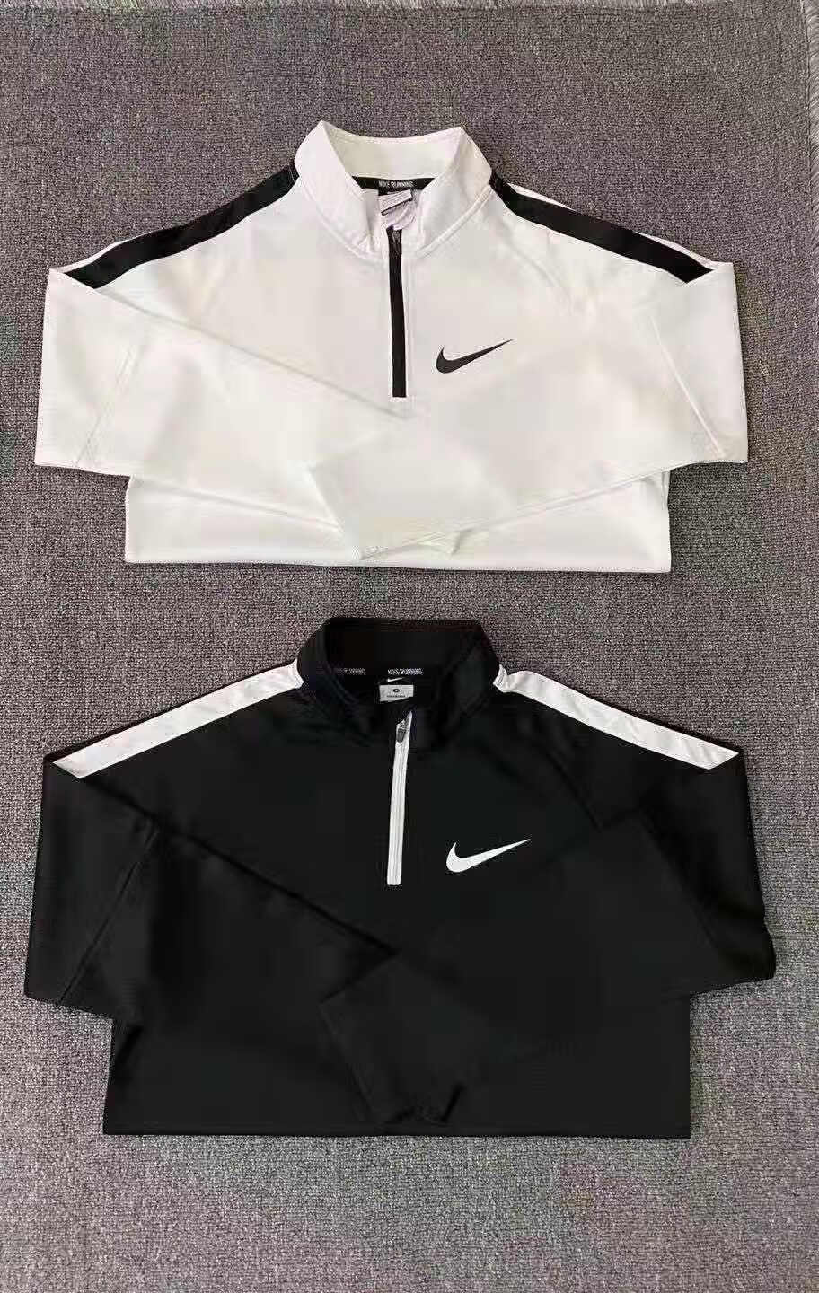 耐克体育生田径服卫衣跨栏体考比赛服男女训练服马拉松跑步宽松半拉链