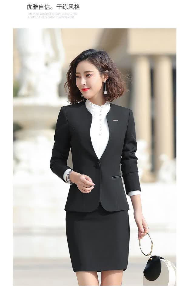 中年妇女春秋职业装女装套装高档西装套装女秋冬季三件套职业女装套装