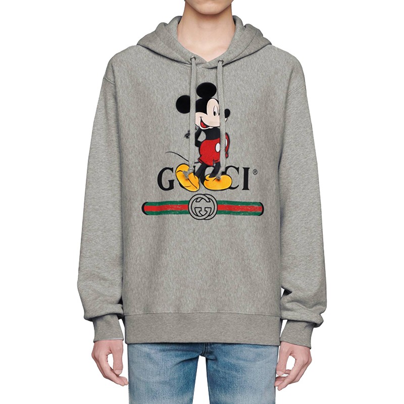 古驰guccidisney 迪士尼 联名款米老鼠米奇连帽卫衣男女同款 奢侈品