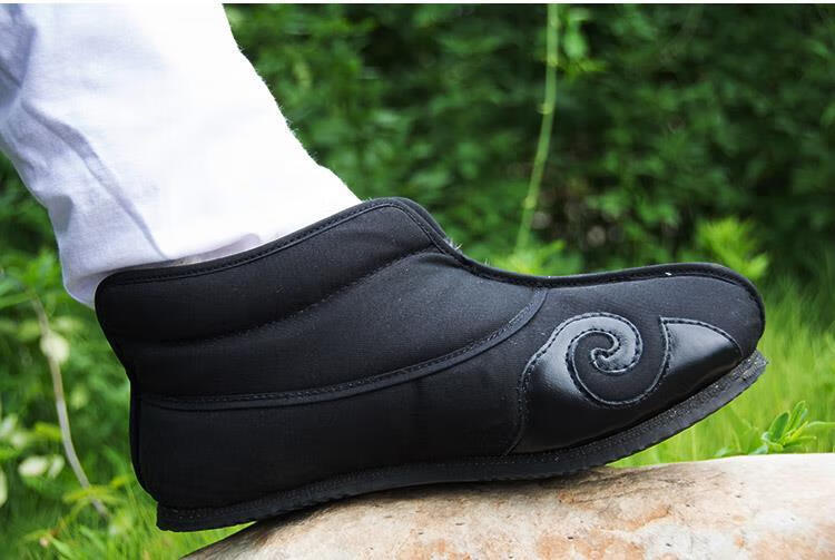 tqsnbm 道士鞋道家棉加绒十方鞋冬季冬季武当道士鞋男加绒保暖云鞋洒