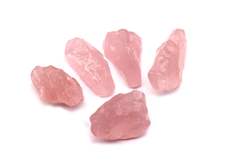 天然水晶碎石原矿粉晶毛料原石摆件粉水晶石标本石芙蓉晶矿石500克