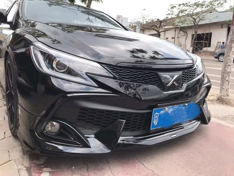 适用于13-17款丰田锐志中网改装前杠包围大包围中网前脸改装配件 18前