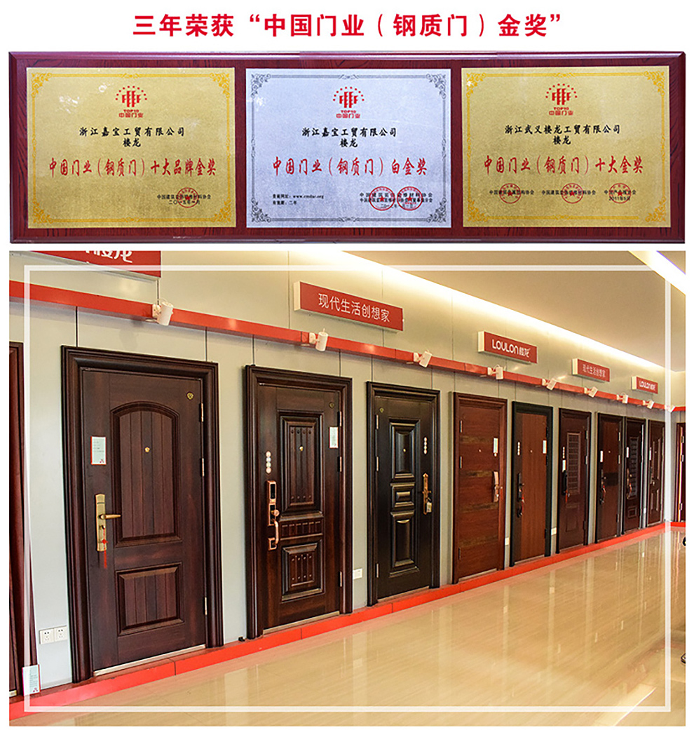 楼龙loulong甲级防盗门家用入户门进户门子母门安全门别墅门庭院大门