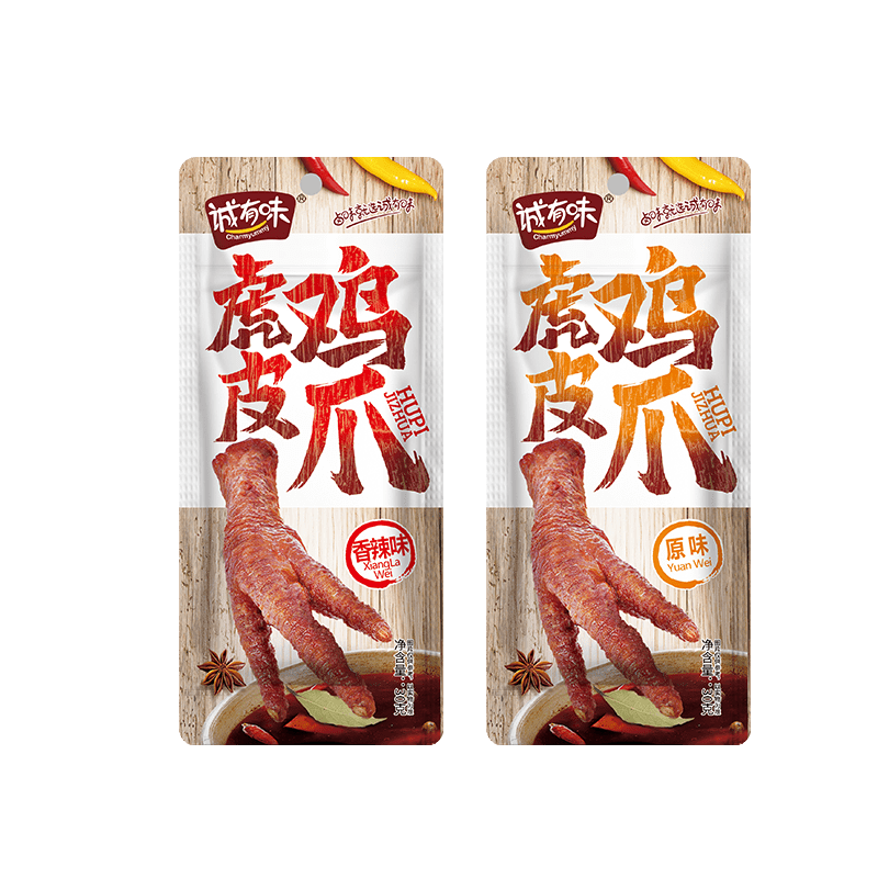 诚有味虎皮鸡爪凤爪卤味香辣鸡爪熟食休闲食小包装食品混合味30g20包