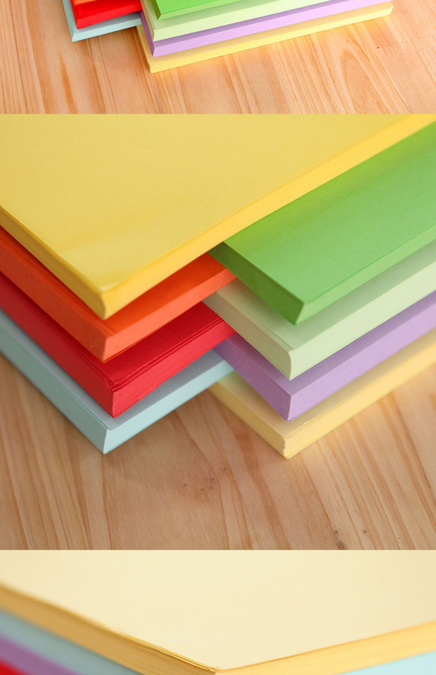 萌之瑶 a4纸彩色打印复印纸彩纸500张70g80g办公用纸学生粉红色黄绿色