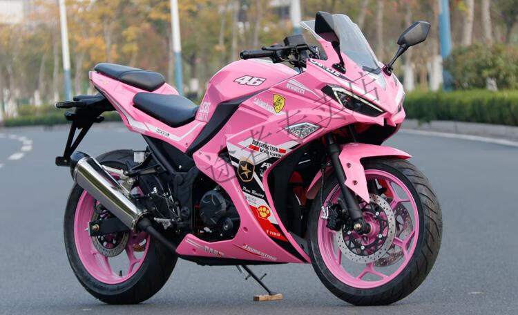 国产摩托车v6摩托车国四电喷小忍者400c双缸跑车趴赛r3地平线整车可