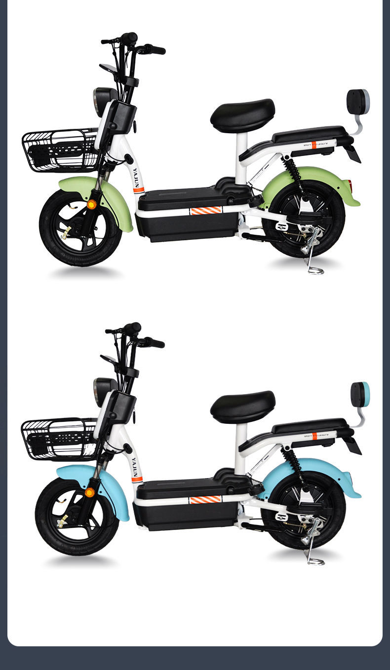 适用于亚军新国标48v电动车小型电瓶车助力车电动自行车男女两轮代步