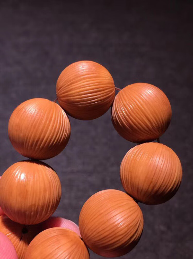 拉丝猴头手串美国野生金丝猴头核桃文玩手串佛珠正圆文玩小核桃男图片