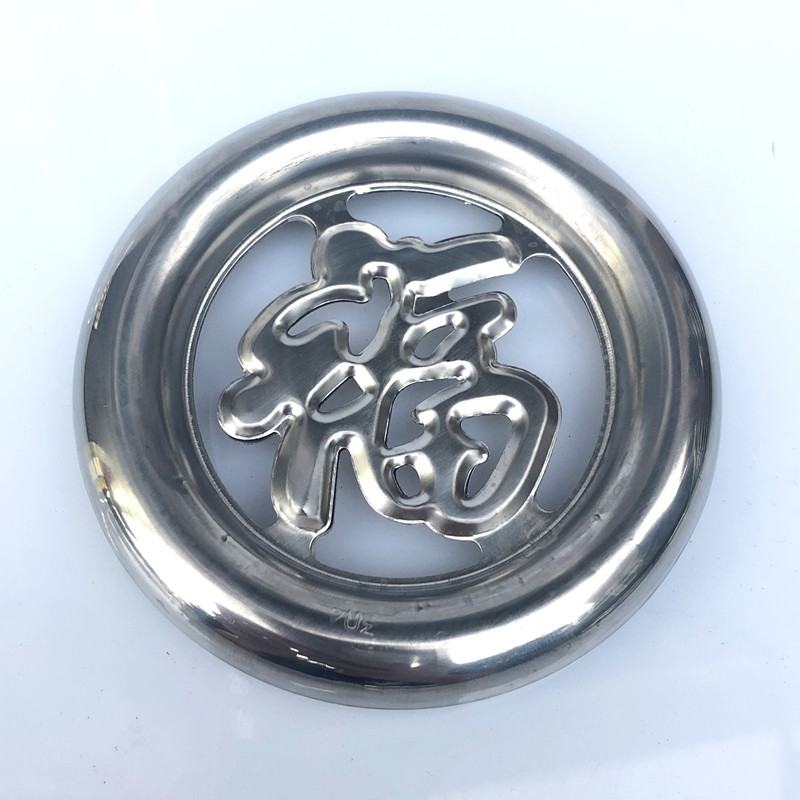 适用04不锈钢精品花环201冲压花圈窗装饰配件花圆花环满焊兰花圆环