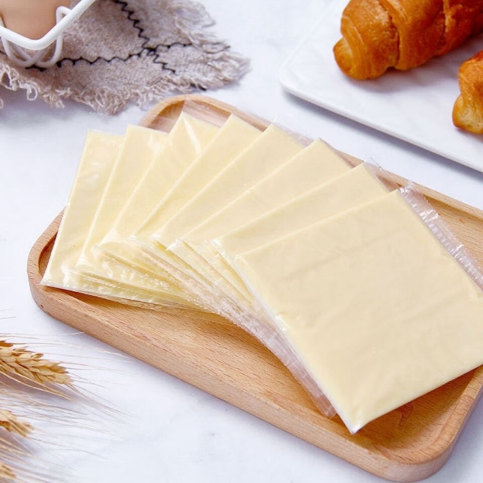 德运明治车打奶酪片奶油干酪片芝士片汉堡早餐家用2502