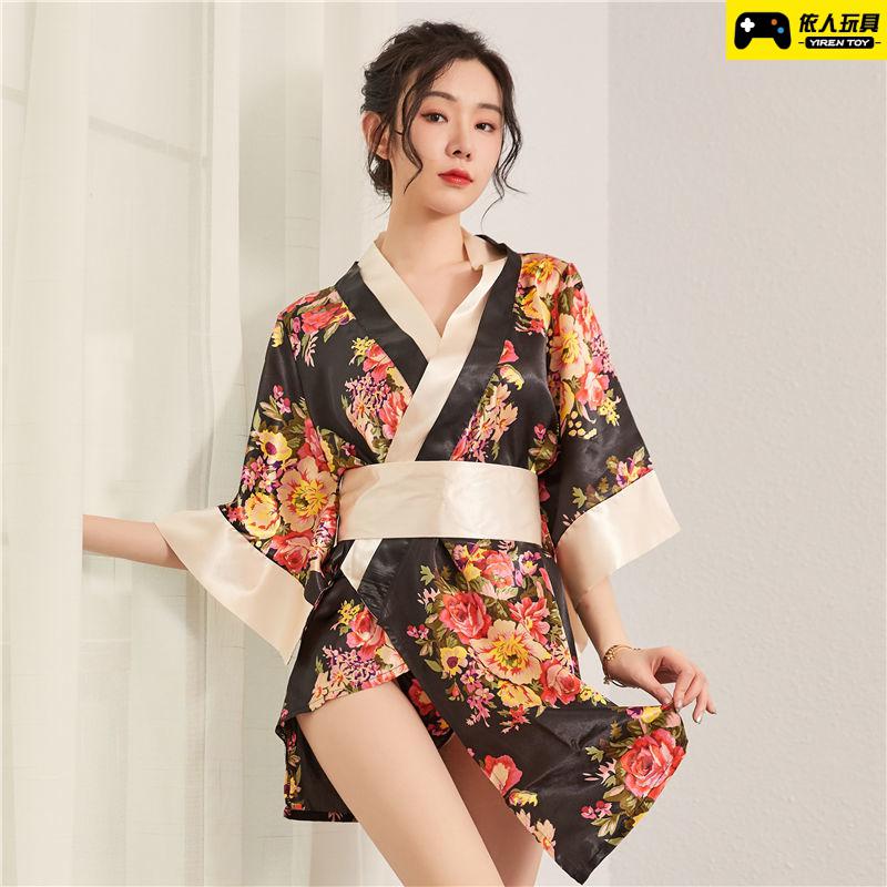 情趣盲盒内衣女极度诱惑免脱情趣和服内衣女樱花日式和服日系薄款睡衣