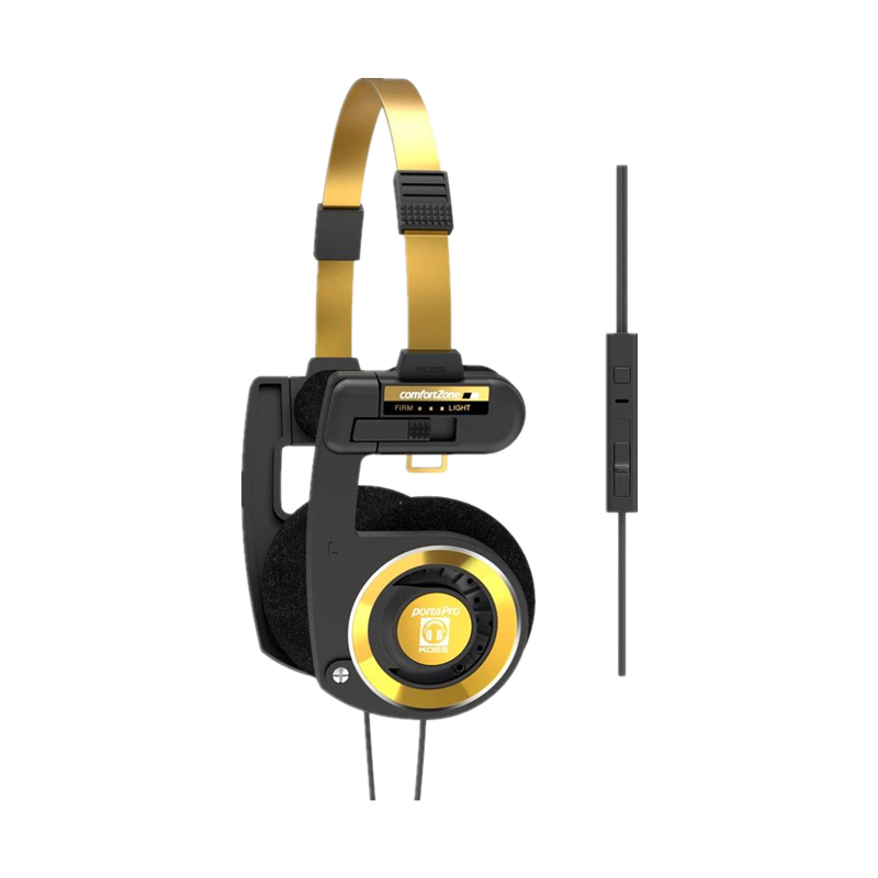 koss高斯portapro麦克风通话头戴式音乐耳机35mm接口有线控轻便舒适可