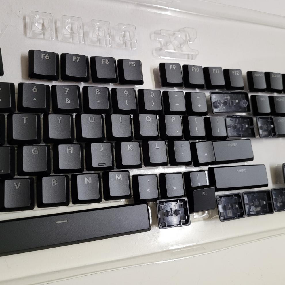 g913tklg913tklg915tkl黑白紫蓝色二代矮轴透光键帽浓琦黑色wasd四键