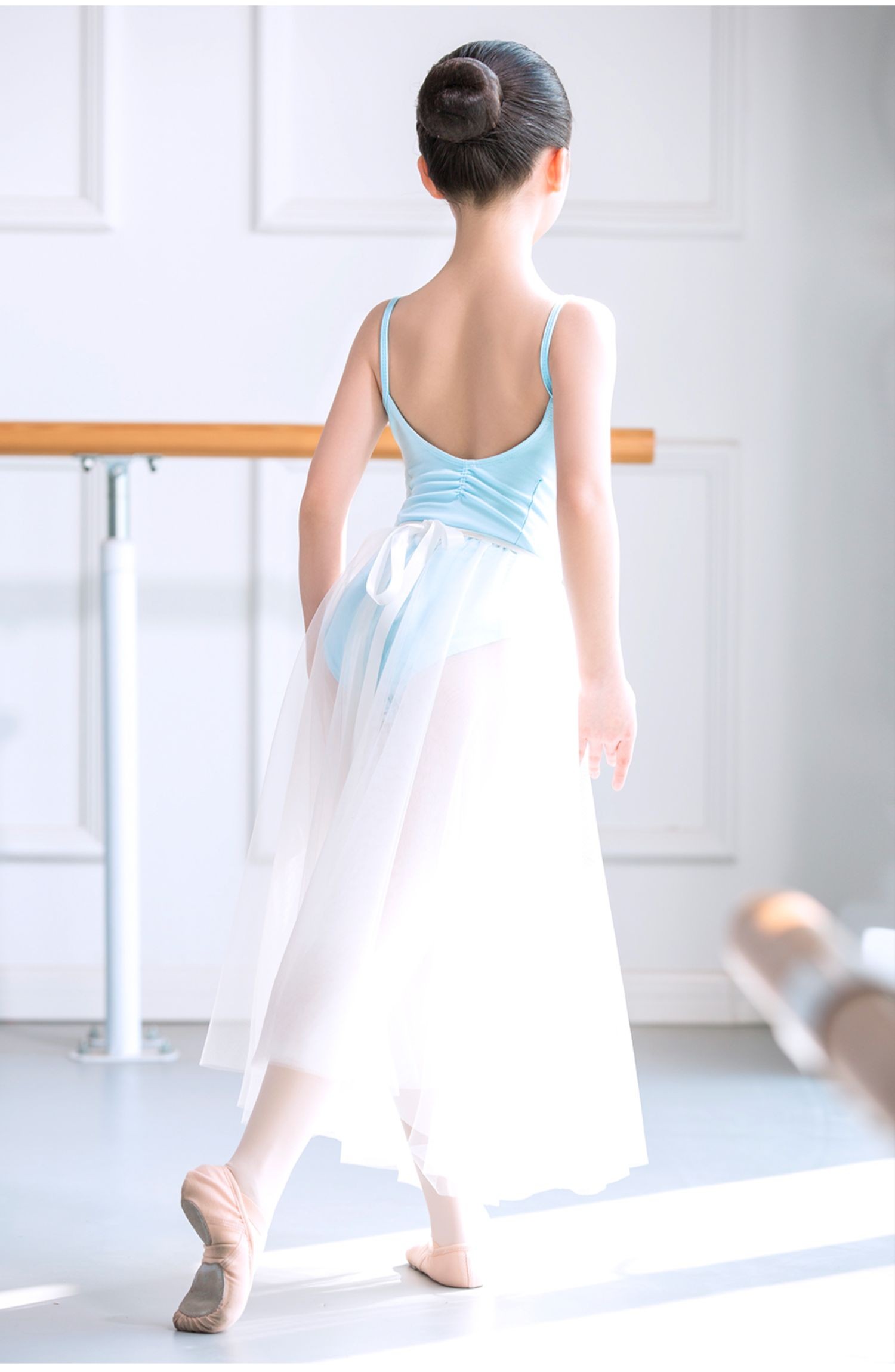 小茉莉舞蹈 儿童体操服舞蹈服女芭蕾舞练功吊带连体艺考形体女童中国