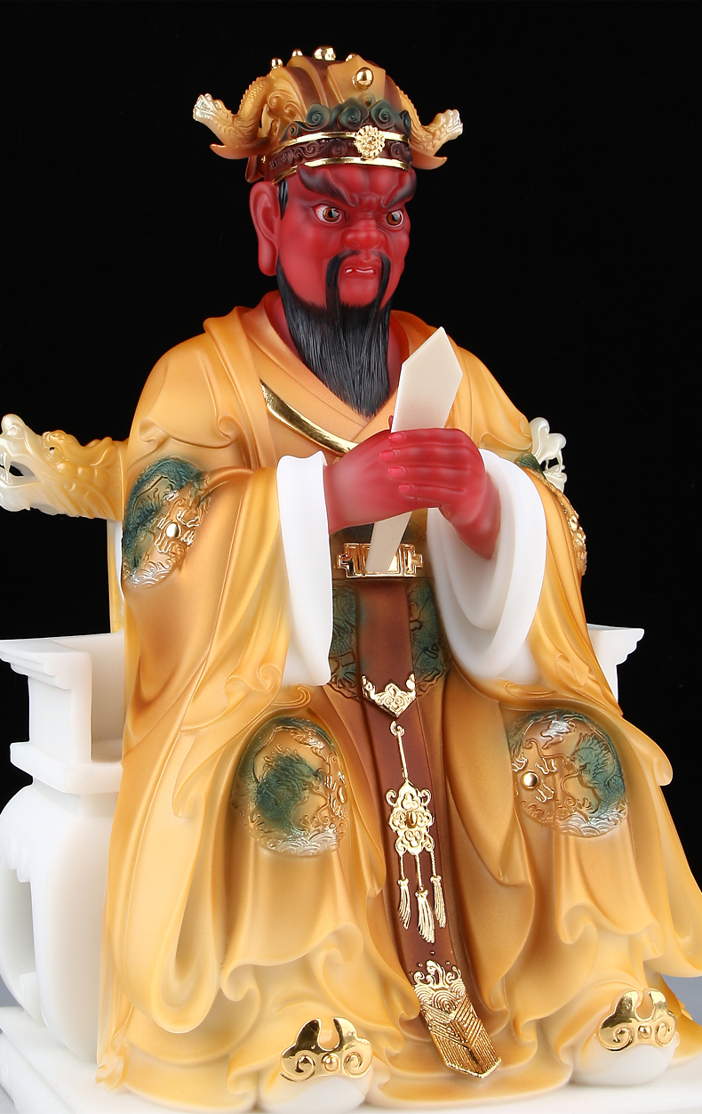 圣丰造像龙五爷五台山龙五爷神像财神广济龙王菩萨寺庙供奉摆件 12寸