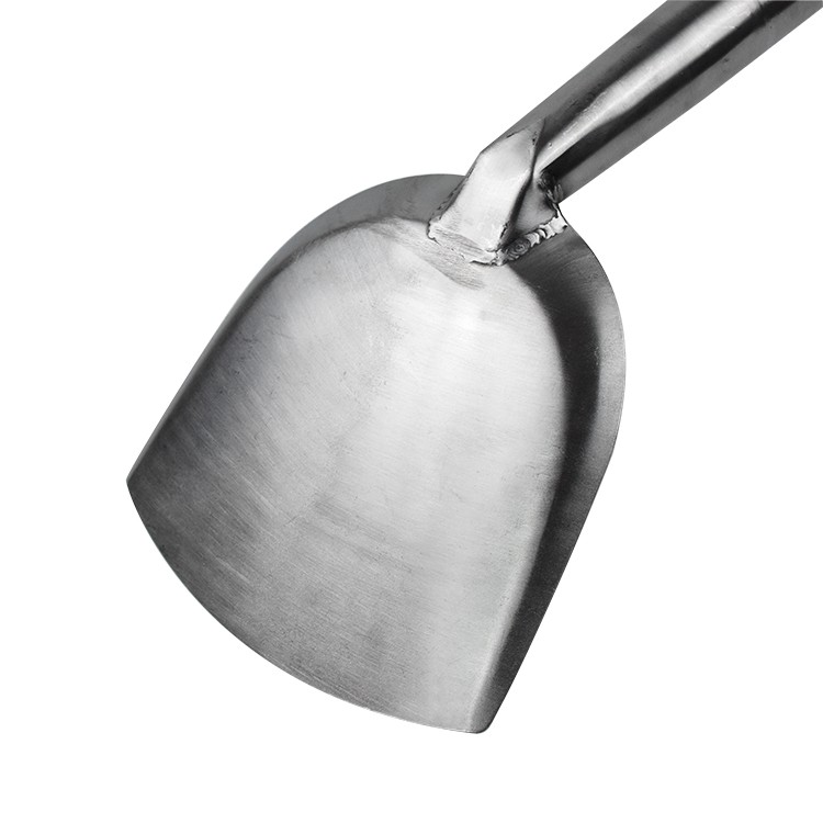 不锈钢大铲头磨砂锅铲头木柄大锅铲加厚大号食堂餐厅烹饪铲17cm铲头1