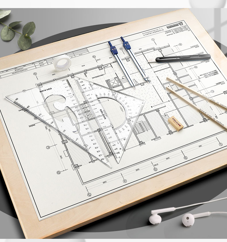 玛磁 机械工程制图绘图板12专业3作图建筑设计师画图带手提丁字尺4