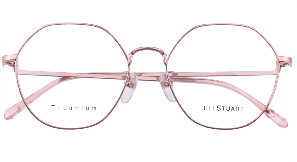 jillstuart吉尔斯图亚特眼镜jl33012玫瑰金色优雅女款近视眼镜大框钛