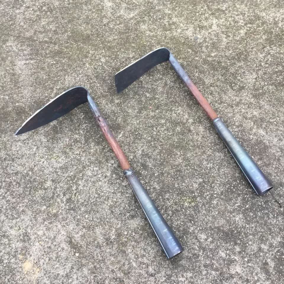 2022铁柄小锄头锻打小栽锄种秧苗小锄头园林锄种菜种花种草锄钓鱼工具