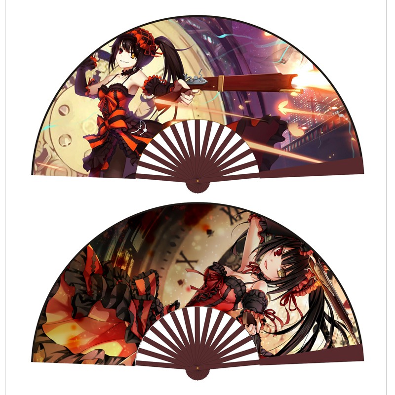 10寸绢布动漫折扇撒野新款二次元周边扇子夏竹扇撒野10寸折扇