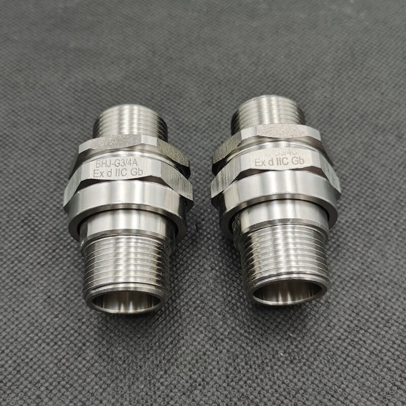 jiaranex304不锈钢防爆活接头双外丝防爆对丝活接防爆管件接头穿线管