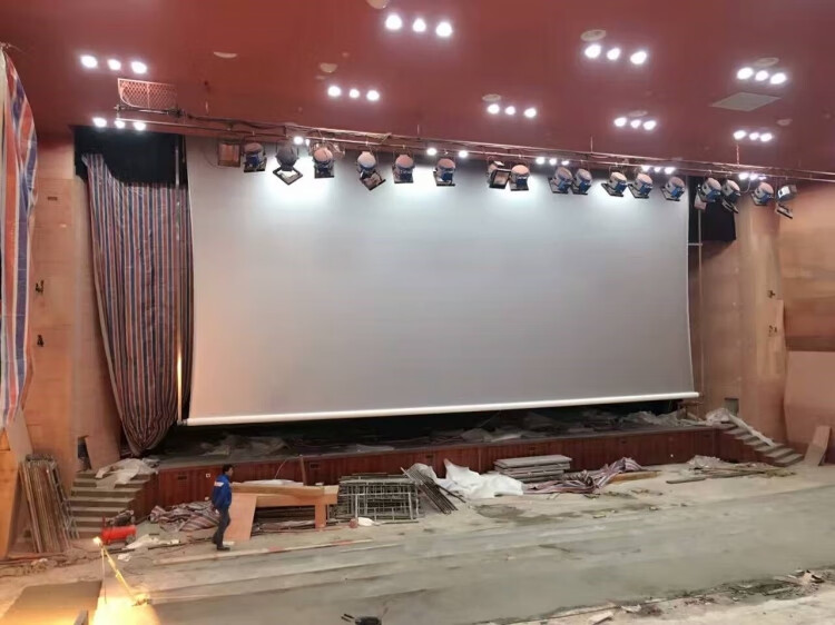 定制电动幕布250300400500英寸大型巨幕舞台投影幕工程全息纱幕500寸