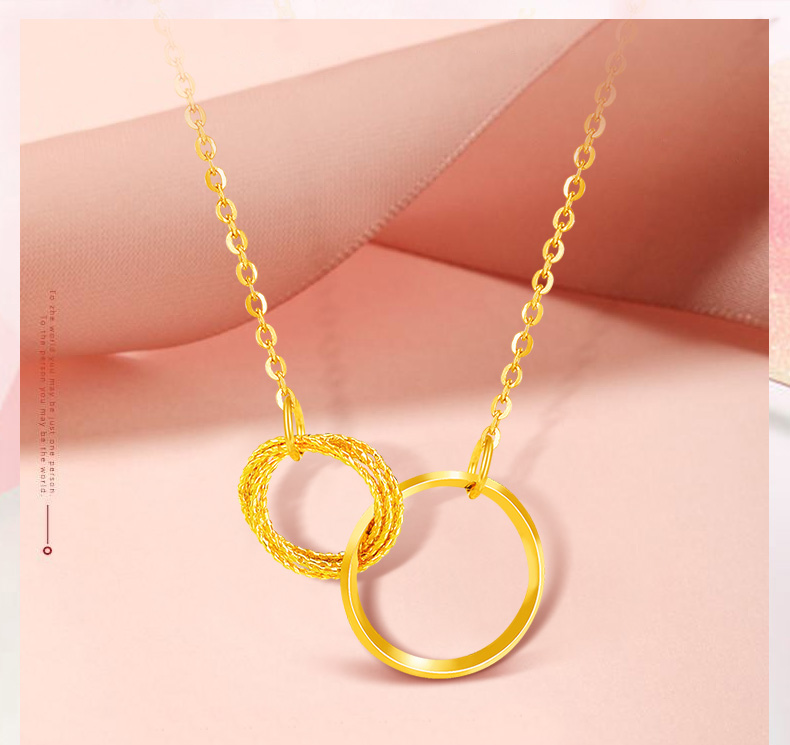 黄金环环相扣套链约2