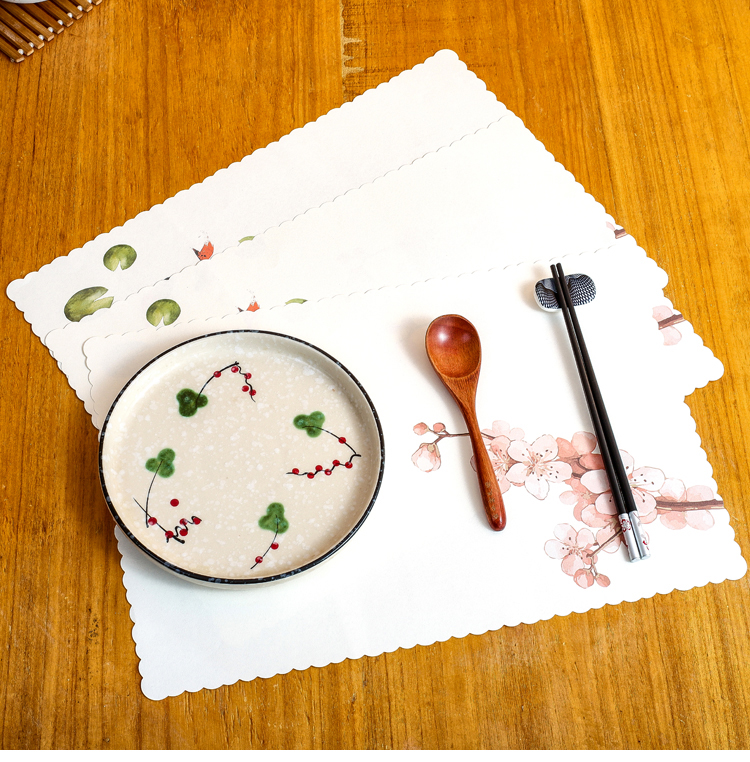 一次性餐垫和风一次性餐垫日式垫餐纸日料店垫餐纸餐桌垫纸加厚吸水纸