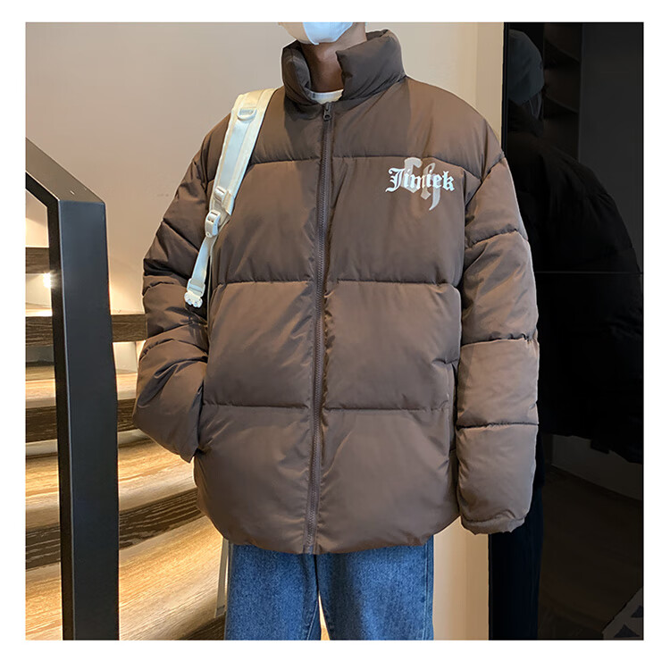 潮牌essentials棉衣外套男款冬季美式潮印花宽松大码加厚棉服ins高街