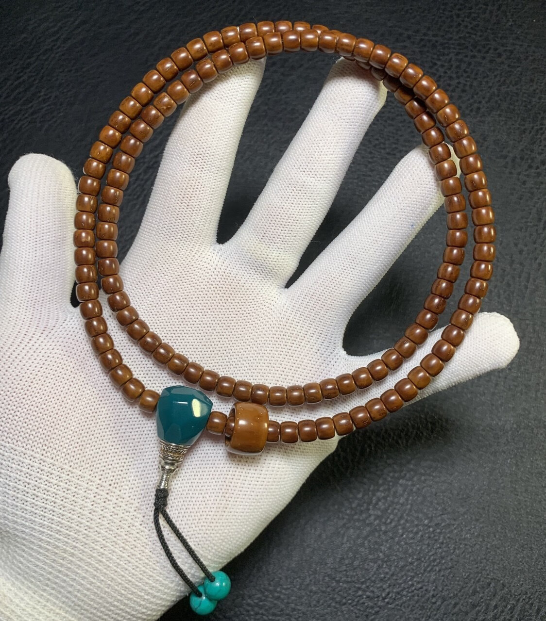 精品实心紫金鼠桶珠108颗脖挂文玩佛珠念珠手把件 跑环【图片 价格