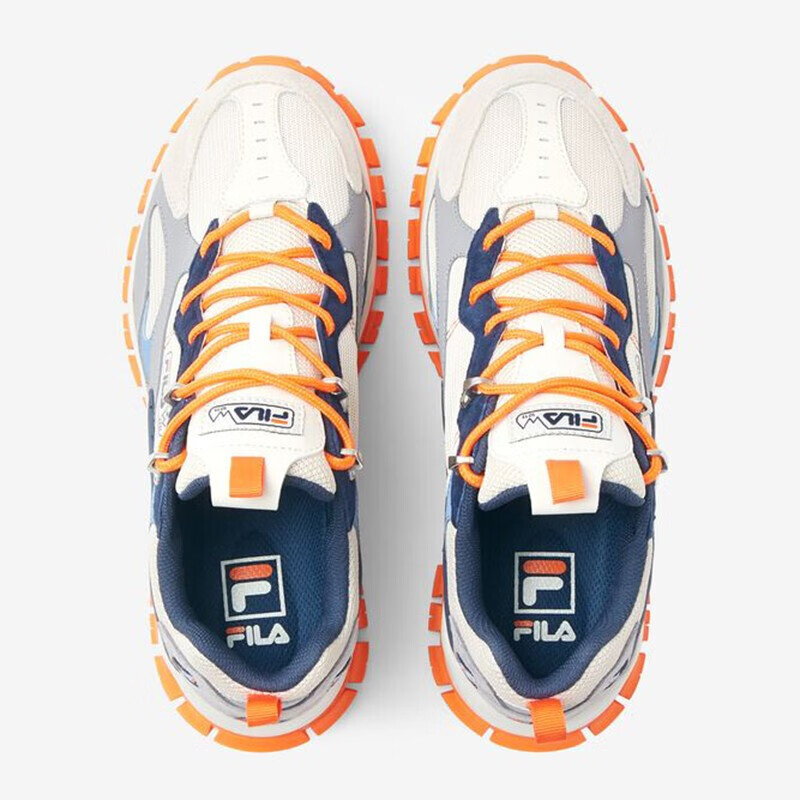 fila 斐乐 ray tracer 复古运动老爹鞋 舒适透气男士休闲鞋 灰蓝/1rm