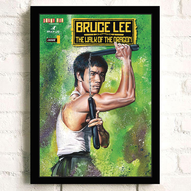 李小龙海报武打明星功夫肌肉宿舍图相框励志贴纸画像装饰墙壁挂画 lee