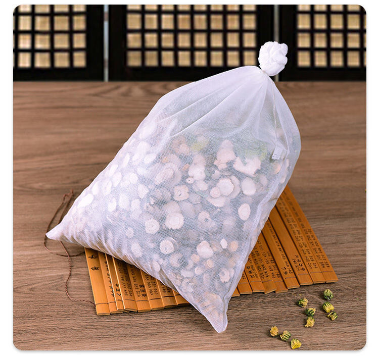 无纺布一次性中药袋煎药袋过滤茶包袋煲汤卤料袋足浴包调料隔渣袋抽绳