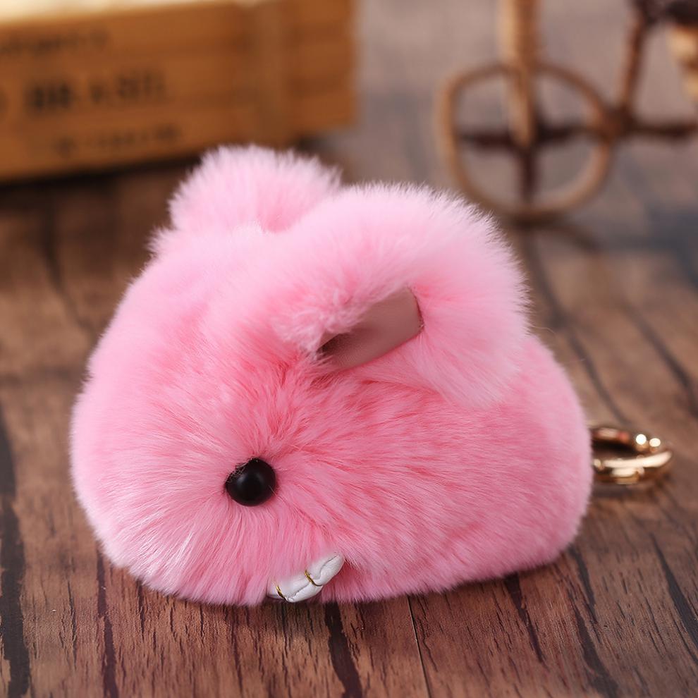 韩版兔子迷你小 兔毛绒玩具垂耳兔长耳兔兔玩偶书包挂件公仔小号 钥匙