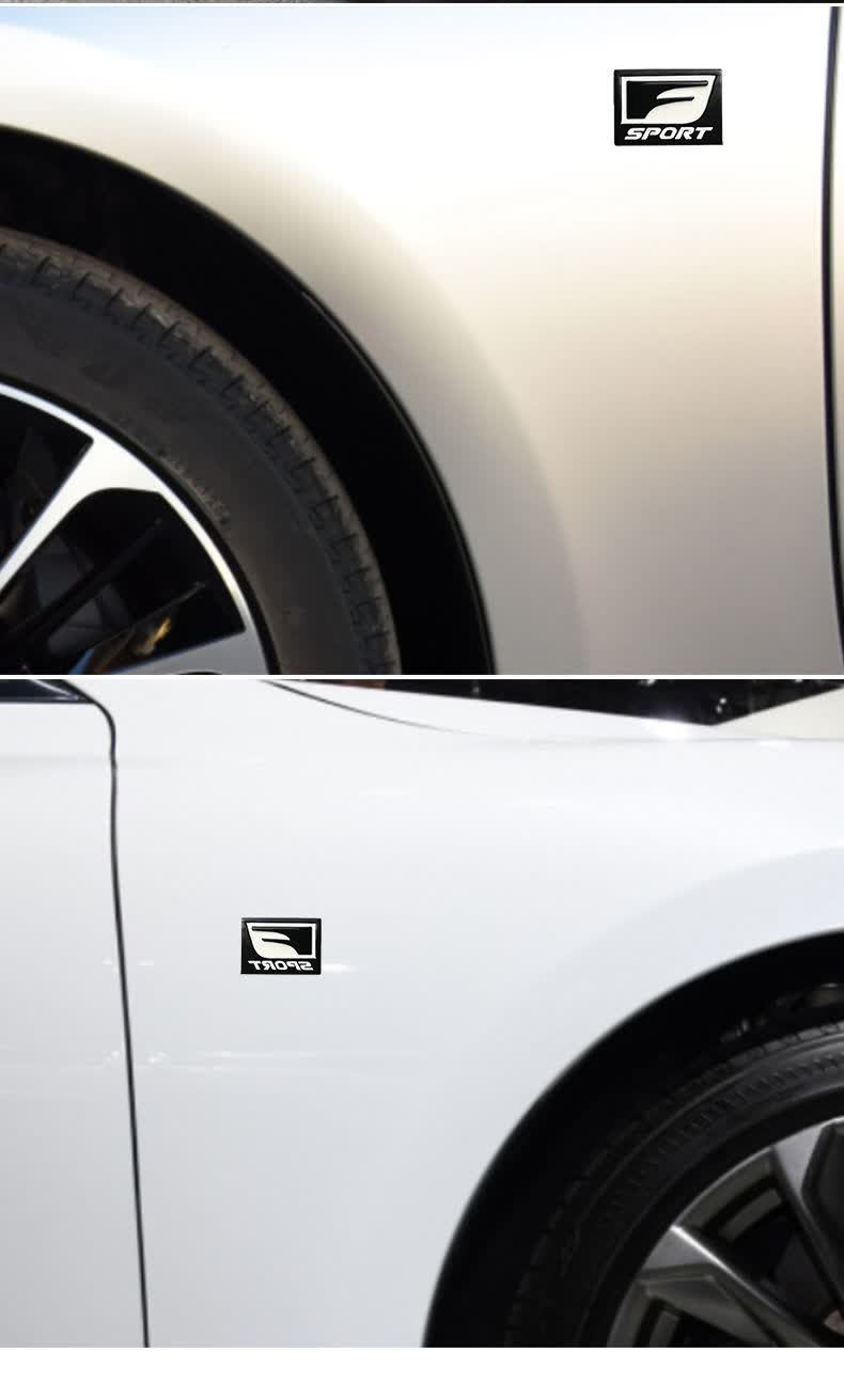 es rx nx ct200改装fsport车标车贴尾标侧标 f-大号长方 f-大号长方形
