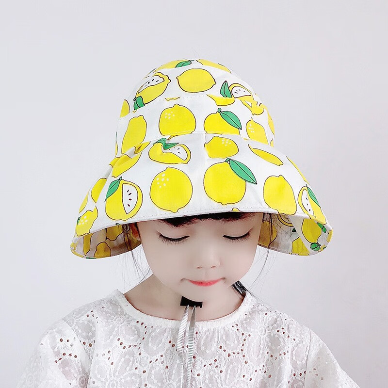 宝宝遮阳帽水果大沿空顶帽大帽檐夏季男童女童休闲遮阳可调节可爱卡通