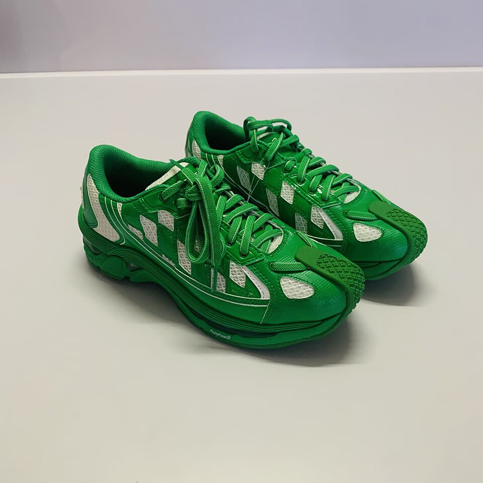 kiko联名鞋 kostadinov asics gel联名款 运动休闲运动跑鞋黑格白绿