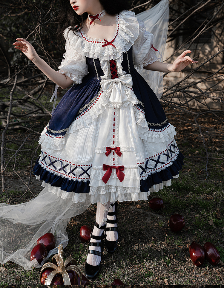 anna etter轻奢潮牌洛丽塔原创在逃公主白雪姬lolita裙茶会夏天童日常