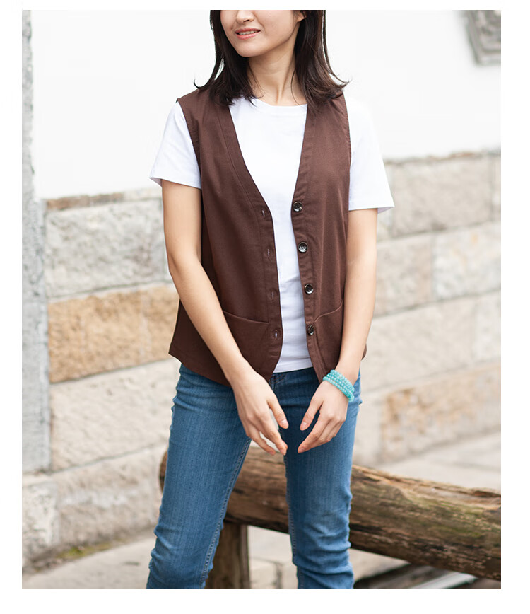 夏天外穿薄款无袖女式百搭背心马甲夹亚麻短款韩版修身轻薄休闲马棉麻