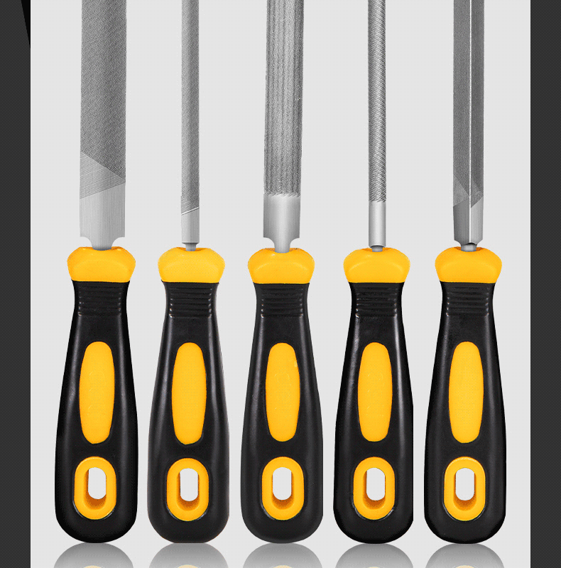 得力deli锉刀组套整形锉刀什锦锉打磨工具扁锉钢中齿半圆锉打磨钳工