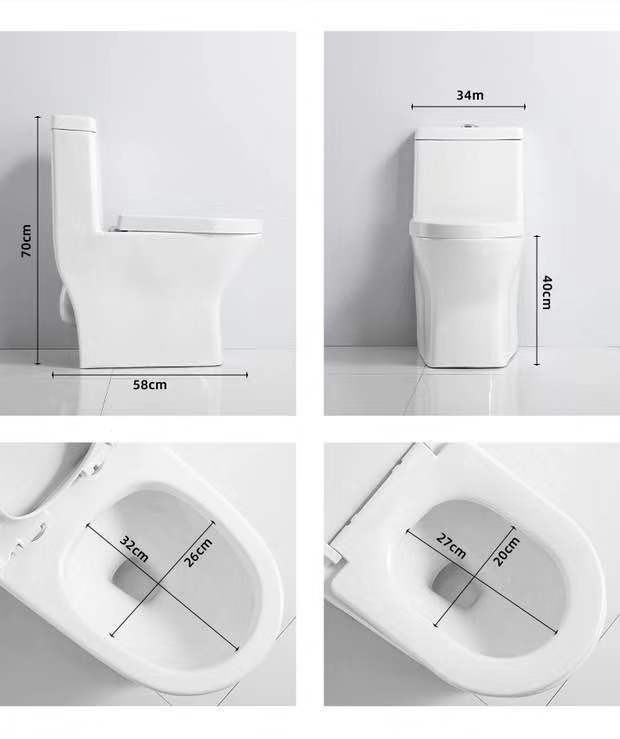 贝意品王小户型家用马桶迷你58cm抽水坐便器小尺寸小空间节水坐厕 a款