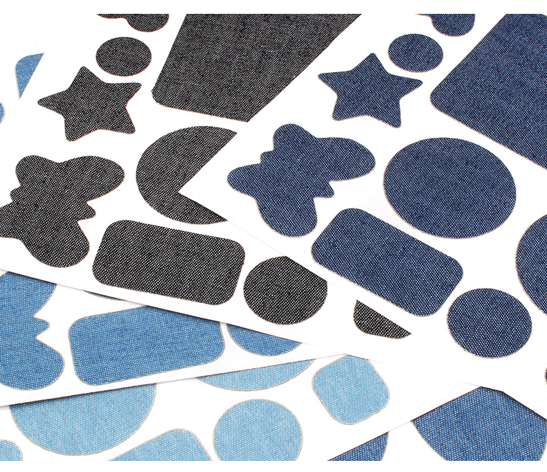 补丁贴自粘无痕修复衣服裤子修补破洞补贴大号免缝贴布贴花 图案款