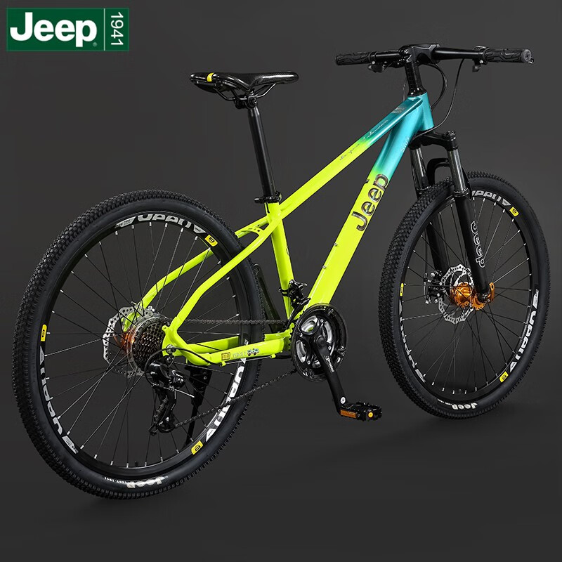 jeep 吉普(jeep)山地车自行车学生成人减震碟刹通勤男女变速越野