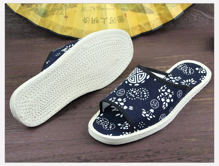 老北京拖鞋千层底布拖鞋女夏季露趾休闲凉拖鞋中老年家居拖鞋品质定制